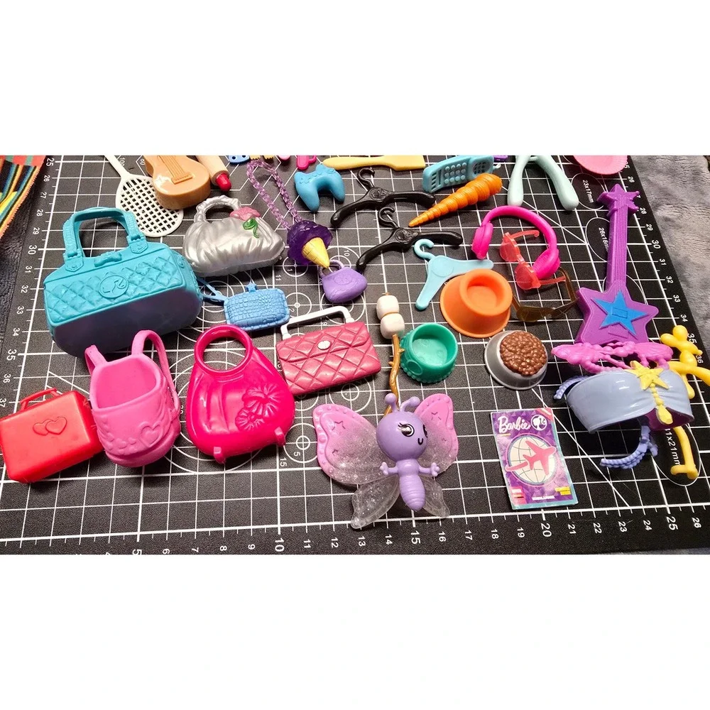 Barbie Chelsea Doll Accessory Lot Horses Pets Shoes Food Bags 100+ Pieces